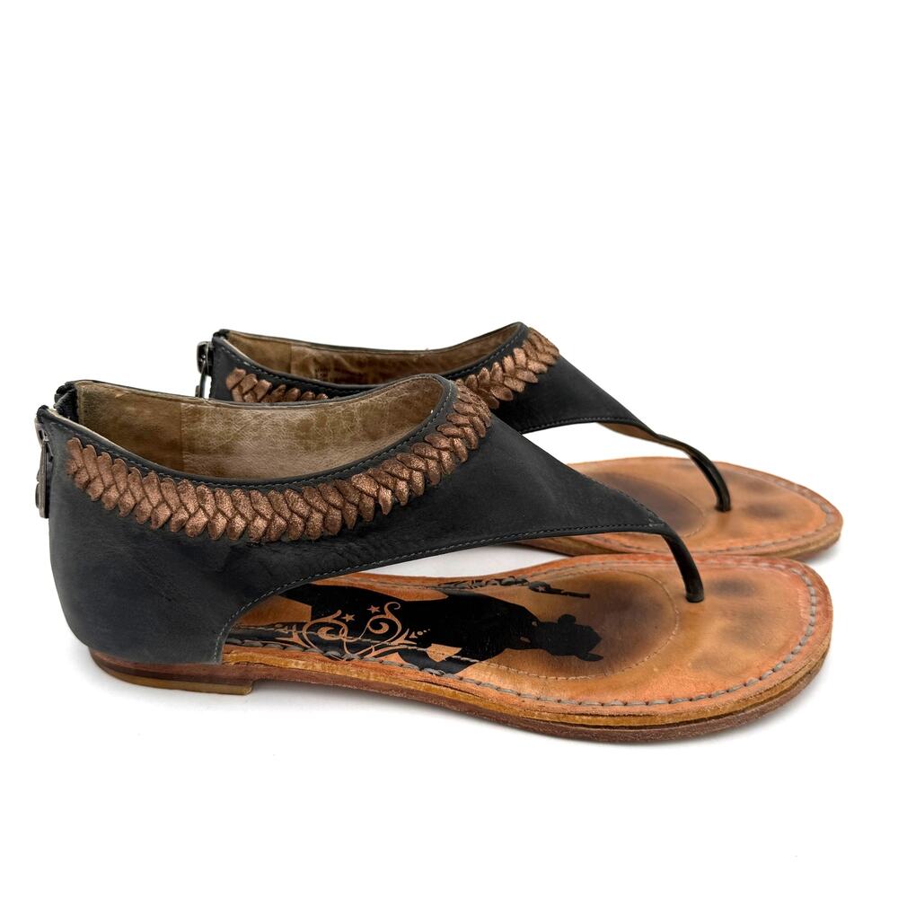 Lucchese Spirit Women's Leather Casey Sandal Sandals Size 8.5